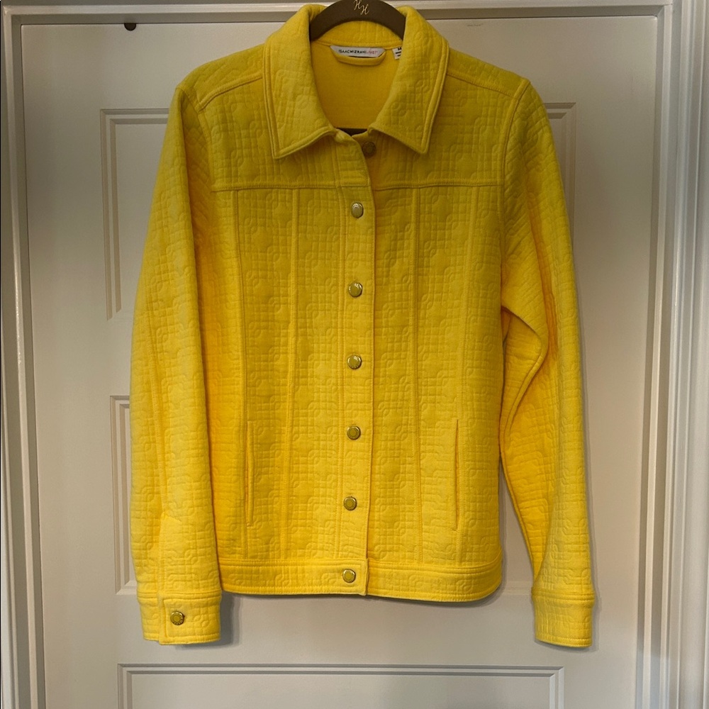 Isaac Mizrahi Vibrant Yellow Jean Jacket